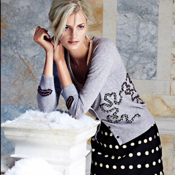 Anthropologie Floreat Scalloped Dots Skirt - Picture 2 of 3